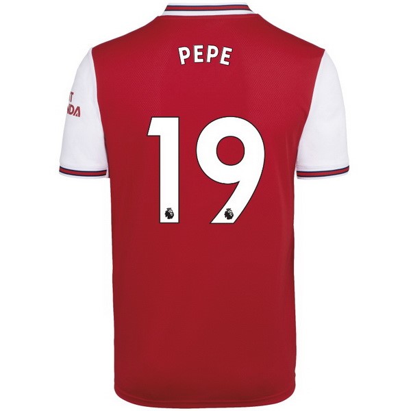 Camiseta Arsenal NO.19 Pepe Primera equipación 2019-2020 Rojo